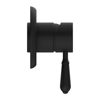 Nero York Shower Mixer With Metal Lever | Matte Black |