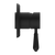 Nero York Shower Mixer With Metal Lever | Matte Black |