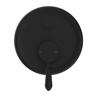Nero York Shower Mixer With Diverter With Metal Lever | Matte Black |