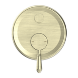 Nero York Shower Mixer With Diverter With Metal Lever | Aged Brass |