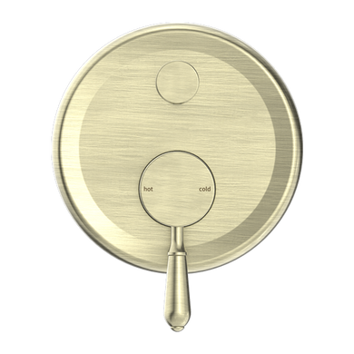 Nero York Shower Mixer With Diverter With Metal Lever | Aged Brass |
