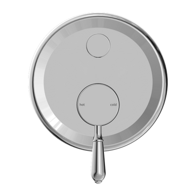 Nero York Shower Mixer With Diverter With Metal Lever | Chrome |