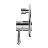 Nero York Shower Mixer With Diverter With Metal Lever | Chrome |