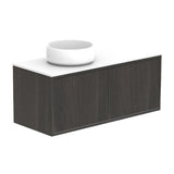 ADP Clifton Ensuite Wall Hung 900mm Single Left Offset Bowl Vanity Cabinet