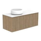 ADP Clifton Ensuite Wall Hung 900mm Single Left Offset Bowl Vanity Cabinet