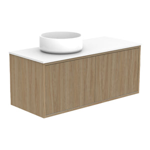 ADP Clifton Ensuite Wall Hung 900mm Single Left Offset Bowl Vanity Cabinet