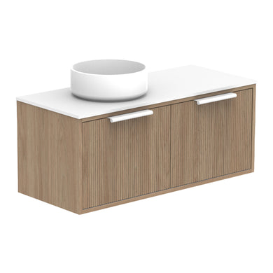 ADP Clifton Ensuite Wall Hung 900mm Single Left Offset Bowl Vanity Cabinet