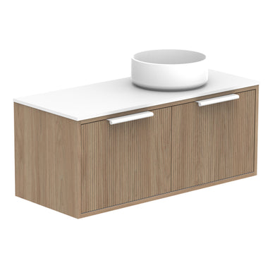 ADP Clifton Ensuite Wall Hung 900mm Single Right Offset Bowl Vanity Cabinet