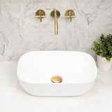 Julio 455mm x 325mm Above-Counter Basin, Gloss White