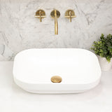 Julio Plus 504mm x 352mm Above-Counter Basin, Matte White *Clearance Stock*