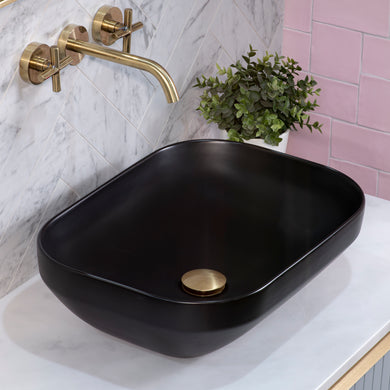 Julio Plus 504mm x 352mm Above-Counter Basin, Matte Black *Clearance Stock*