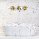 Julio 455mm x 325mm Above-Counter Basin, Matte Carrara