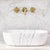 Julio 455mm x 325mm Above-Counter Basin, Matte Calacatta
