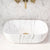 Julio 455mm x 325mm Above-Counter Basin, Matte Calacatta