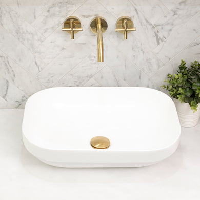 Julio Plus 504mm x 352mm Above-Counter Basin, Gloss White *Clearance Stock*