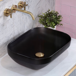 Julio Plus 504mm x 352mm Above-Counter Basin, Matte Black *Clearance Stock*