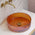 Kahm Mediterranean Fluted 400mm Above-Counter Glass Basin, Deep Red Glass