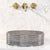 Kahm Mediterranean 360mm Above-Counter Glass Basin, Smoked Glass