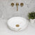 Disco 370mm Above-Counter Basin, Matte Calacatta Gold