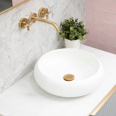 Disco Plus 415mm Above-Counter Basin, Gloss White