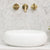 Disco Plus 415mm Above-Counter Basin, Gloss White