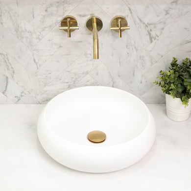 Disco Plus 415mm Above-Counter Basin, Matte White