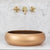 Disco Plus 415mm Above-Counter Basin, Matte Bronze