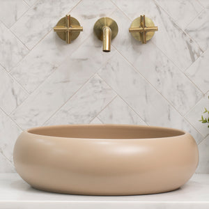 Disco Plus 415mm Above-Counter Basin, Matte Cappuccino