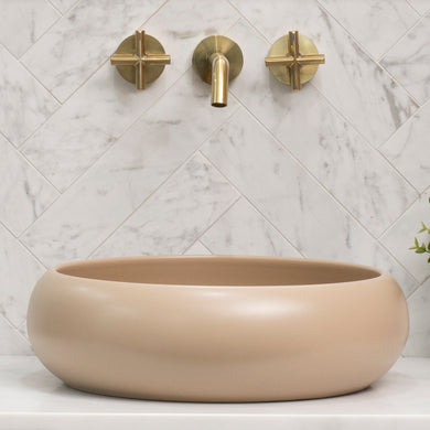 Disco Plus 415mm Above-Counter Basin, Matte Cappuccino