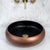 Disco Plus 415mm Above-Counter Basin, Matte Copper and Black