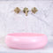 Disco Plus 415mm Above-Counter Basin, Matte Pink