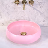 Disco Plus 415mm Above-Counter Basin, Matte Pink