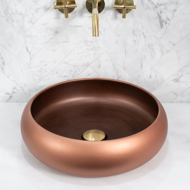 Disco Plus 415mm Above-Counter Basin, Matte Rossa