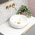 Disco Plus 415mm Above-Counter Basin, Fired Matte Calacatta