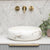 Disco Plus 415mm Above-Counter Basin, Fired Matte Calacatta