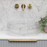 Disco 410mm Above-Counter Glass Basin, Clear Glass