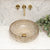 Disco 410mm Above-Counter Glass Basin, Champagne Glass