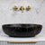 Ellipse 520mm x 395mm Above-Counter Basin, Matte Marquina Marrone