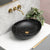 Ellipse 520mm x 395mm Above-Counter Basin, Fired Matte Nero Marquina