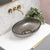 Capara 510mm X 350mm Above-Counter Glass Basin, Black Glass