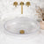 Capara 500mm Above-Counter Glass Basin, Clear Glass
