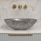 Ankara 510mm x 365mm Above-Counter Glass Basin, Smoke Glass
