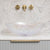 Ankara 510mm x 365mm Above-Counter Glass Basin, Mermaid Glass