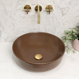 Dove 415mm Above-Counter Basin, Matte Mocha