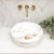 Dove 415mm Above-Counter Basin, Fired Matte Calacatta *Clearance Stock*
