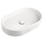 Pill Oval Fluted 580mm x 360mm Above-Counter Basin, Matte White *Clearance Stock*