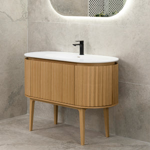 Apri Oval 1200mm Cabinet Legs, Light Oak