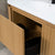 Apri Oval 1800mm Fluted Vanity Cabinet with Double Bowl Artificial Stone Top, Light Oak