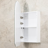 Arch Jewel 450mm x 900mm Mirrored Shaving Cabinet, Matte White