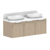 ADP Archie All-Door Wall Hung 1350mm Double Bowl Vanity Cabinet